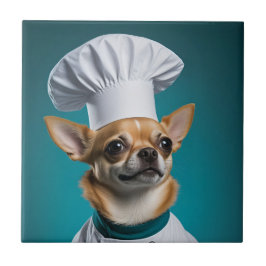 Chef Chihuahua Tegeltje