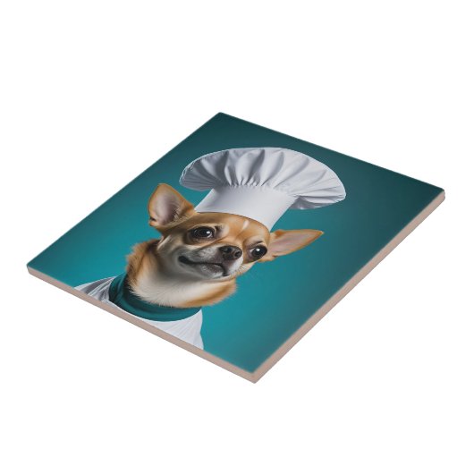 Chef Chihuahua Tegeltje (Zijkant)