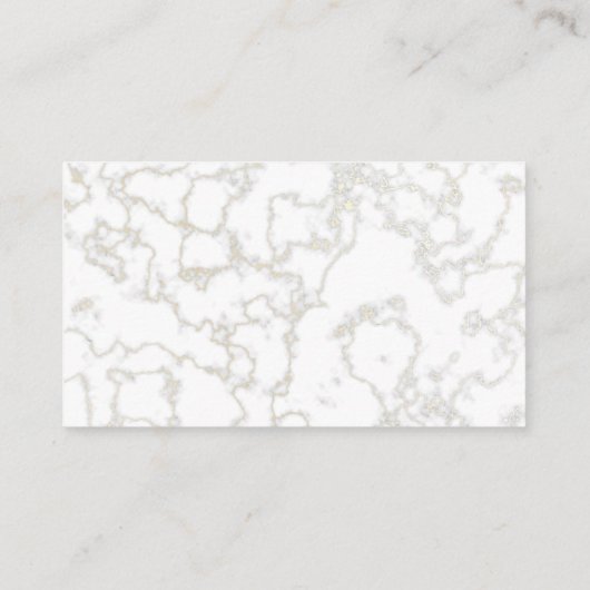 Chef Cleaver | Marmer Textuur Visitekaartje (Achterkant)