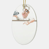 Chef cloche en menu keramisch ornament (Links)