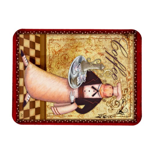 Chef Coffee Magneet (Horizontaal)