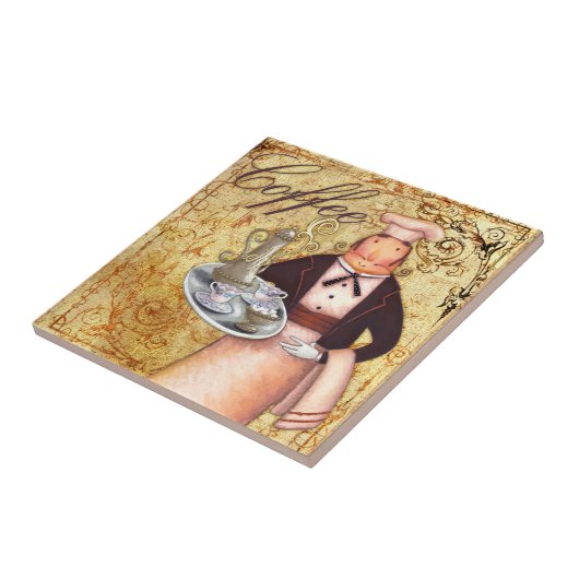 Chef Coffee Tegeltje (Zijkant)