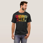 Chef colorful funny pampered chef t-shirt (Voorkant volledig)