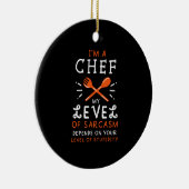 Chef Cook Funny Gift Keramisch Ornament (Rechts)