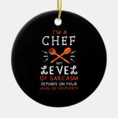 Chef Cook Funny Gift Keramisch Ornament (Voorkant)
