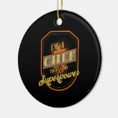 Chef Cook Gift Keramisch Ornament (Links)