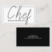 Chef Cook Kitchen Bakery Food Visitekaartje (Voorkant / Achterkant)