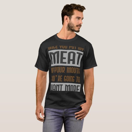 Chef Cook Meat Kitchen Worker T-shirt (Voorkant volledig)