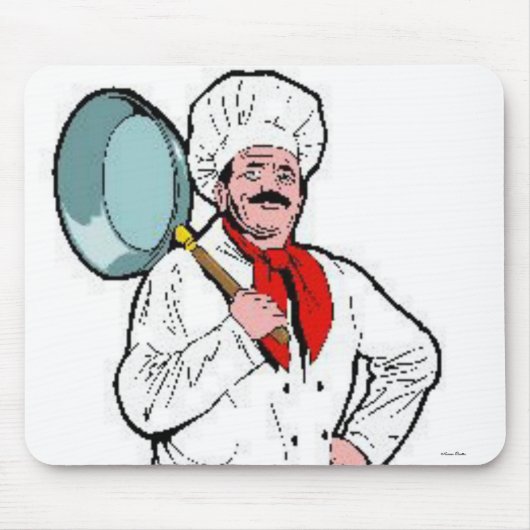 Chef Cook Mousepad Muismat (Voorkant)