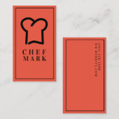 Chef Cook Restaurant Food Visitekaartje (Voorkant / Achterkant)