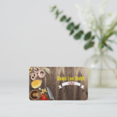 Chef / Cook service / Cooking Instructor Visitekaartje (Staand voorkant)