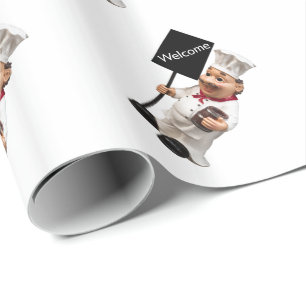 Chef cook - WELCOME-menukaart Cadeaupapier