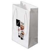 Chef cook - WELCOME-menukaart Klein Cadeauzakje (Achterkant Gekanteld)