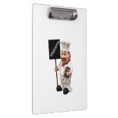 Chef cook - WELCOME-menukaart Klembord (Rechts)
