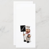 Chef cook - WELCOME-menukaart Menu (Voorkant / Achterkant)