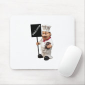 Chef cook - WELCOME-menukaart Muismat (Met muis)