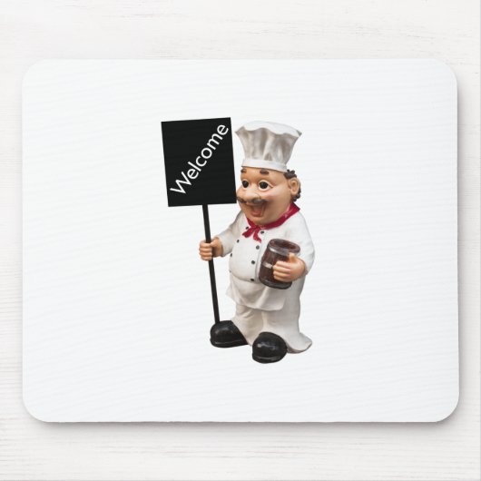 Chef cook - WELCOME-menukaart Muismat (Voorkant)