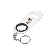 Chef cook - WELCOME-menukaart Sleutelhanger Flessenopener (Achterkant Gekanteld)