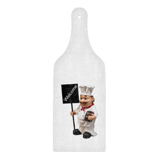 Chef cook - WELCOME-menukaart Snijplank (Voorkant)
