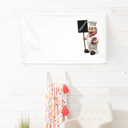 Chef cook - WELCOME-menukaart Spandoek (Insitu)