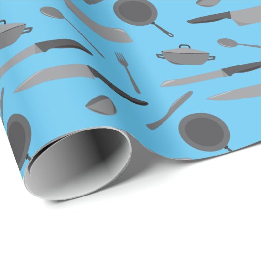 Chef Cookery School Afstuderen Keukenpatroon Cadeaupapier (Rol Hoek)