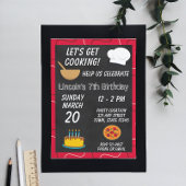 Chef Cooking Birthday Invitation Kaart