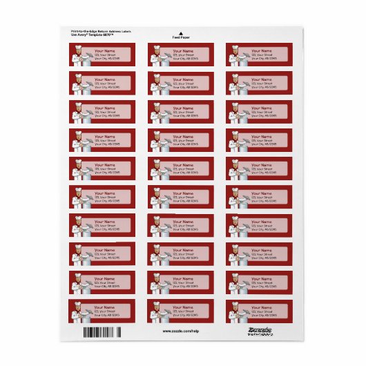 Chef Cooking Etiket (Full Sheet)