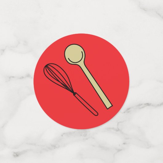 Chef Cooking Kids Verjaardagsfeest Confetti (Kleine voorkant)