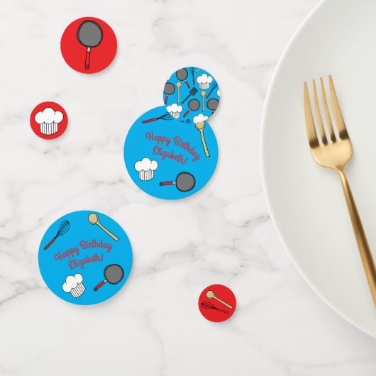 Chef Cooking Kids Verjaardagsfeest Confetti (Groep)