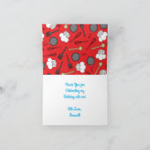 Chef Cooking Kids Verjaardagsfeest Kaart (Binnen)