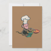 Chef Cooking Monkey Wenskaart Feestdagenkaart (Voorkant)