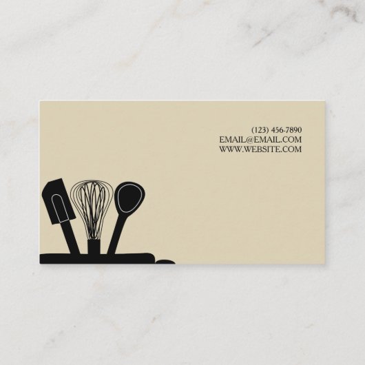 Chef Culinair Visitekaartje (Achterkant)