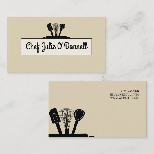 Chef Culinair Visitekaartje (Voorkant / Achterkant)