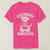 Chef Culinaire Gangster Cook Skull en Knives T-shirt (Design voorkant)