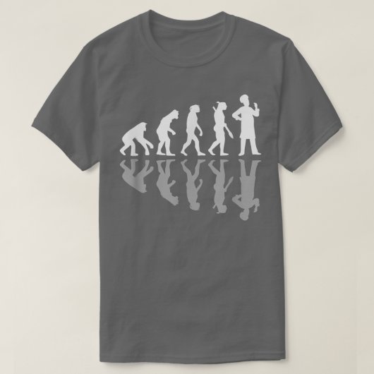 Chef Culinal Cook Funny Human Evoluking Cooking F T-shirt (Design voorkant)