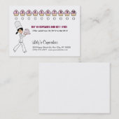 Chef Cupcake Rewards Chubby Card Klantenkaartje (Voorkant / Achterkant)