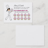 Chef Cupcake Rewards Chubby Card Klantenkaartje (Voorkant / Achterkant)