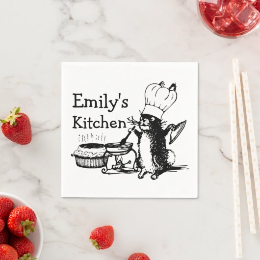 Chef Cute Bunny Custom Servet (Insitu)