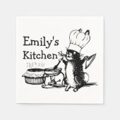 Chef Cute Bunny Custom Servet (Voorkant)