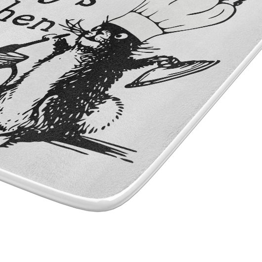 Chef Cute Bunny Specialized  Art Snijplank (Hoek)