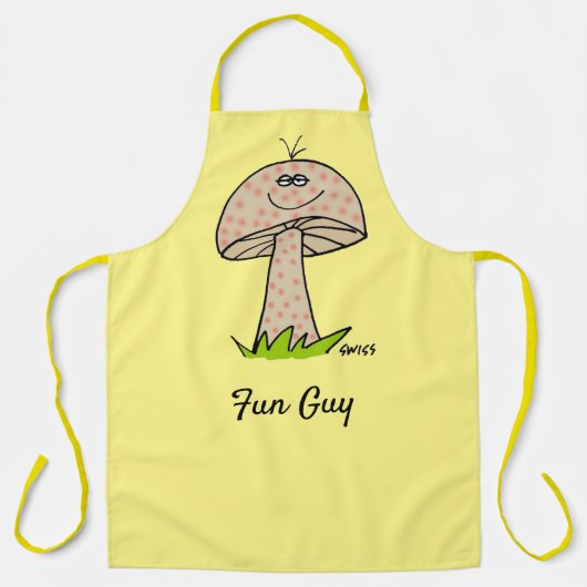Chef Dad Funny Fun Guy Mushroom Schort (Voorkant)