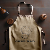 Chef Dad Pet Typography Grilling Lang Schort