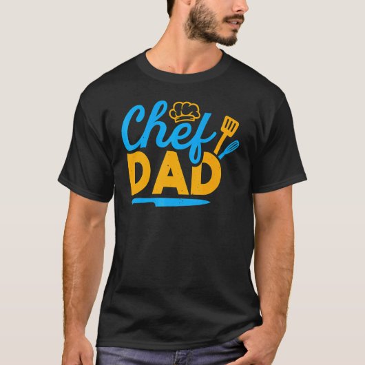 Chef Dad Sous Chefs Culture Kitchen Cooking T-shirt (Voorkant)