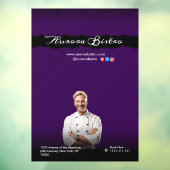  Chef Dark Violet with Black Shadows Raamsticker (Vel 3)