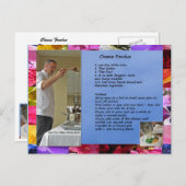 Chef David's Cheese Fondue Recipe Briefkaart (Voorkant / Achterkant)