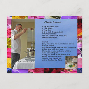 Chef David's Cheese Fondue Recipe Briefkaart