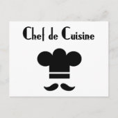 Chef de Cuisine Briefkaart (Voorkant)
