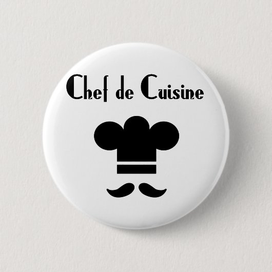 Chef de Cuisine Ronde Button 5,7 Cm (Voorkant)