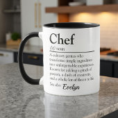 Chef Definitie Gepersonaliseerde Waardering Gift Mok