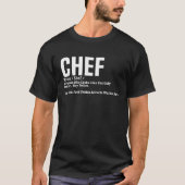 Chef-definitiepersoon die kookt zoals jij, is dat t-shirt (Voorkant)